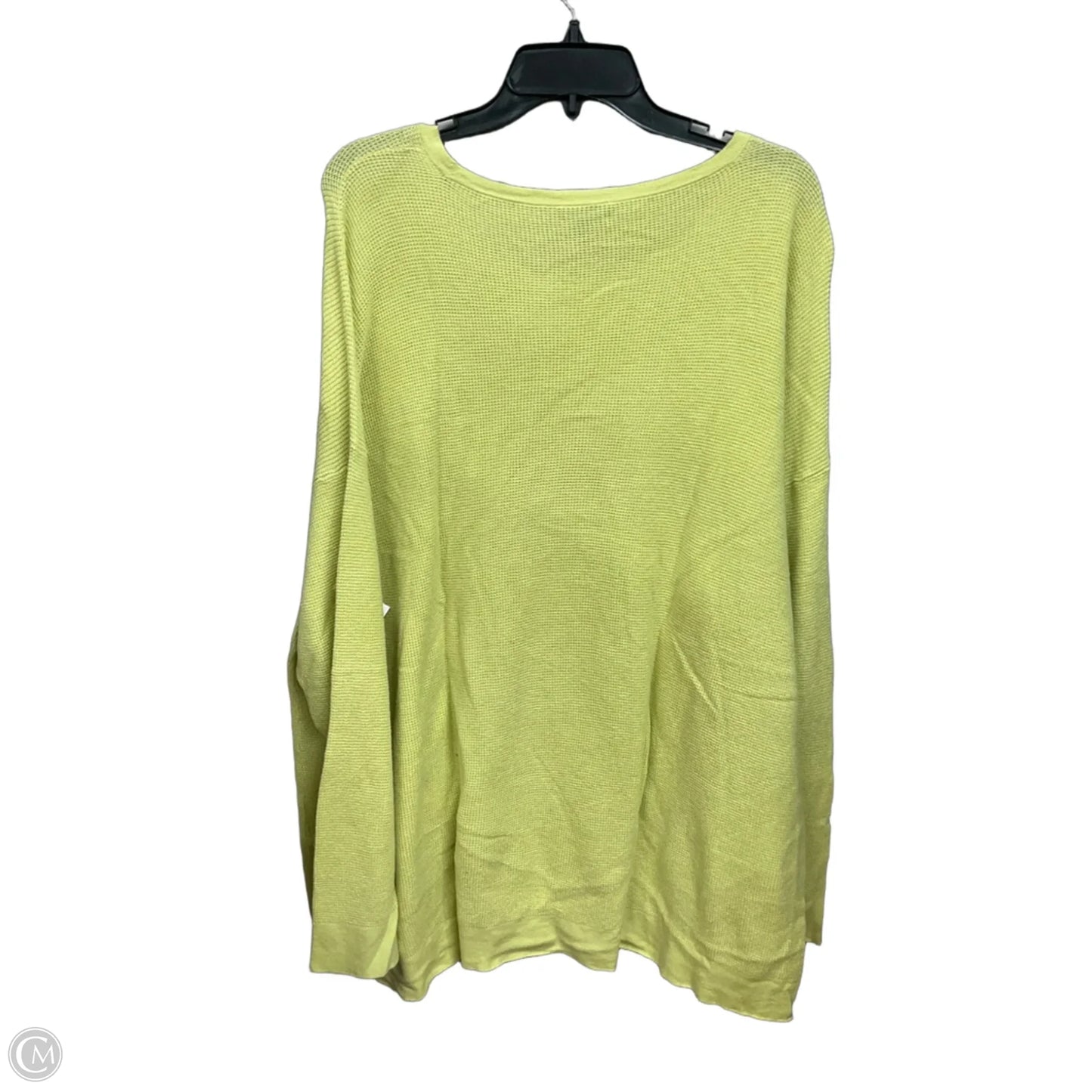 Top Long Sleeve By Eileen Fisher In Green, Size: 3x