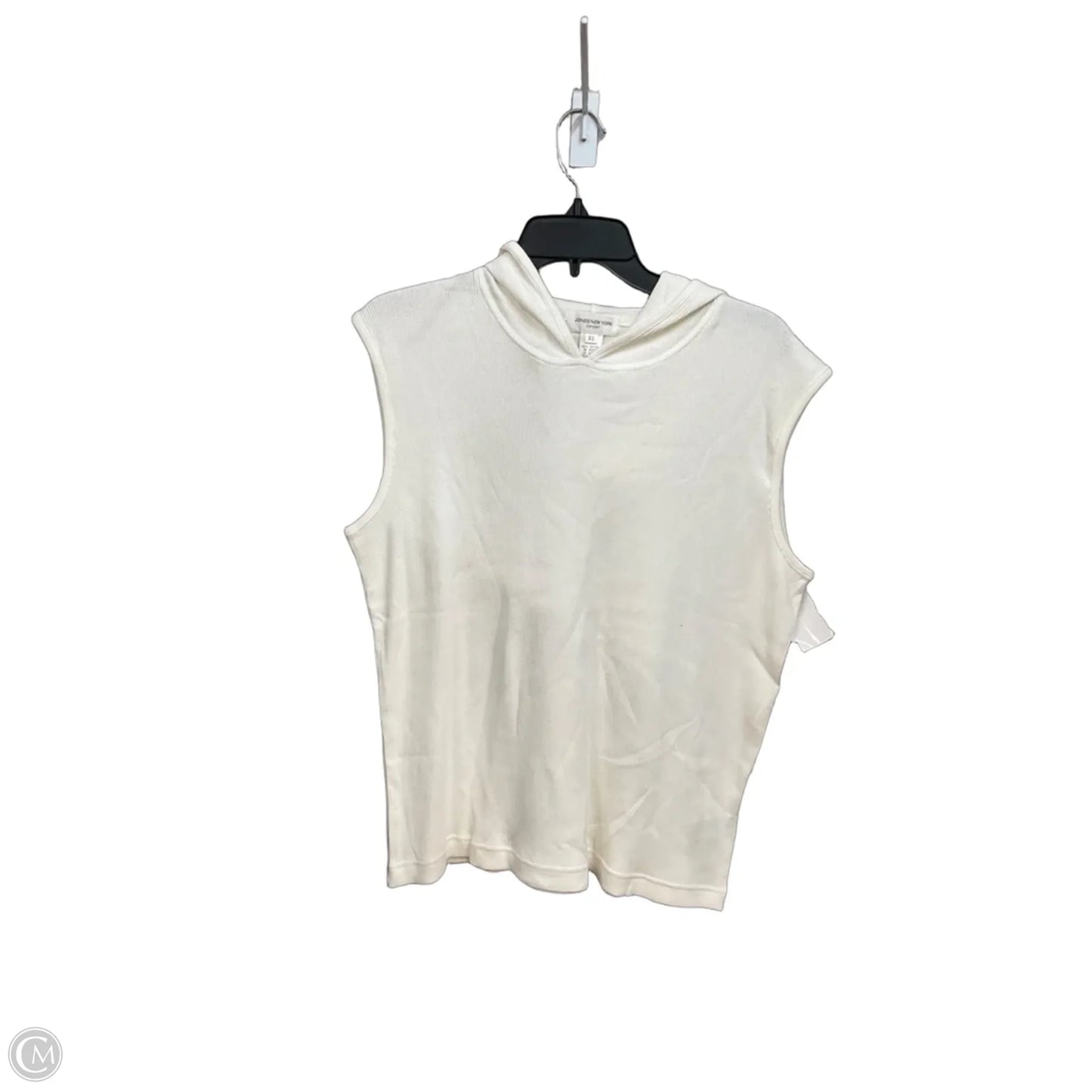 Top Sleeveless By Jones New York In White, Size: Xl