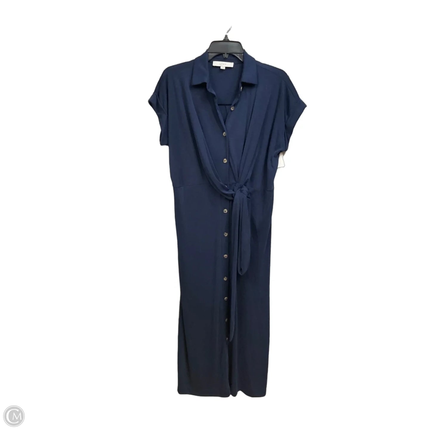 Dress Casual Maxi By Loft In Navy, Size: S