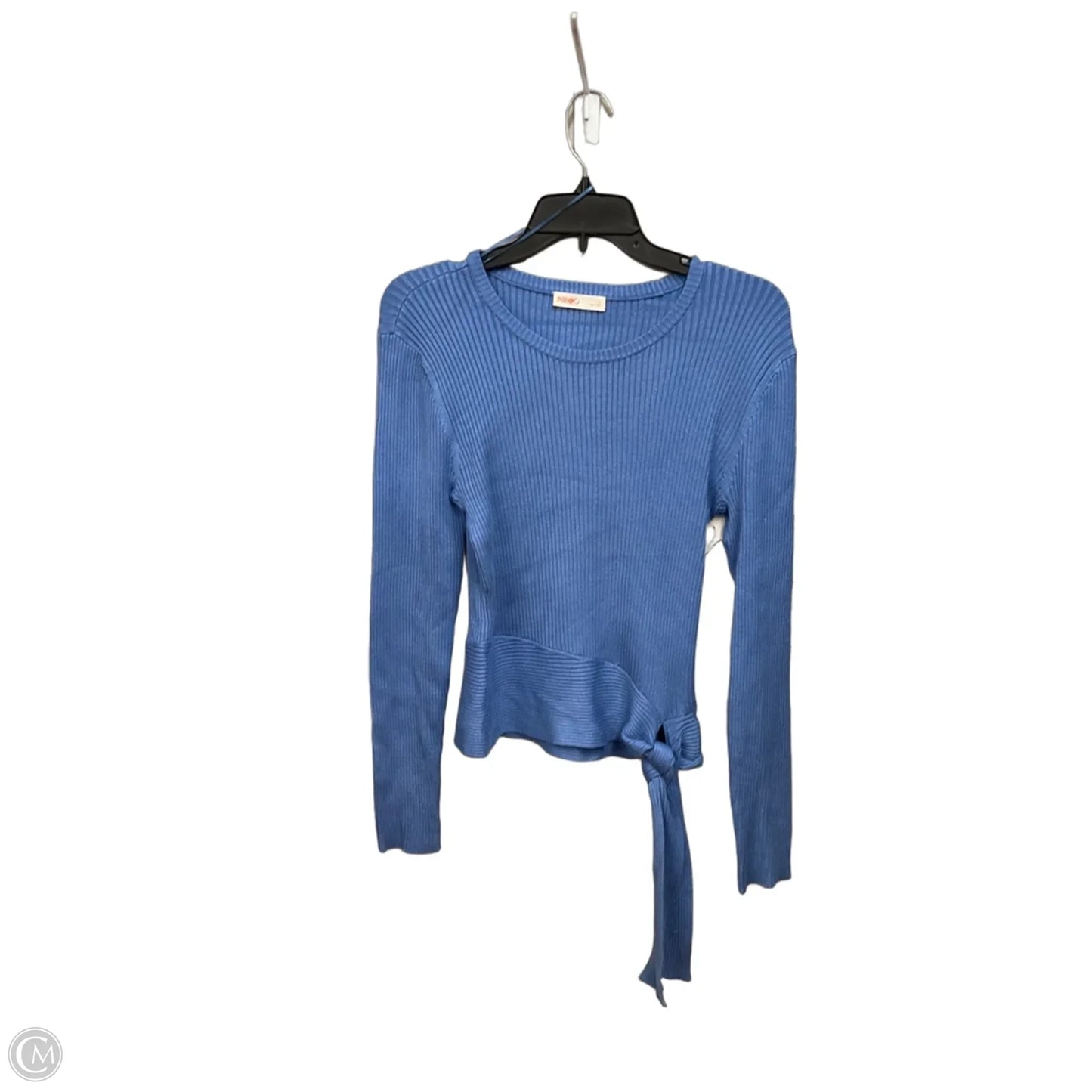 Top Long Sleeve By Intempo In Blue, Size: L