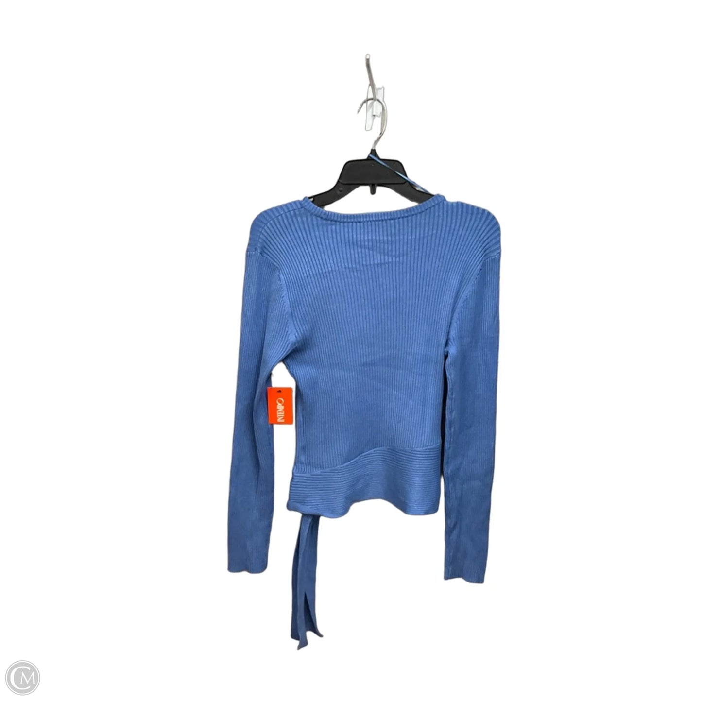 Top Long Sleeve By Intempo In Blue, Size: L
