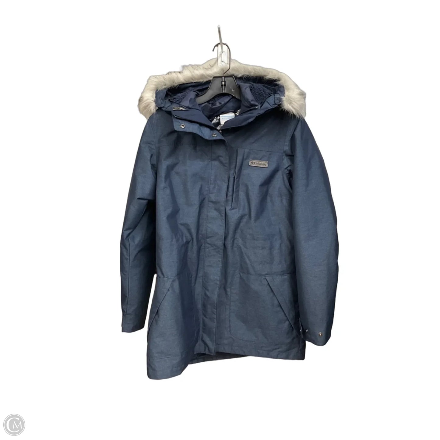 Coat Parka By Columbia In Blue, Size: M