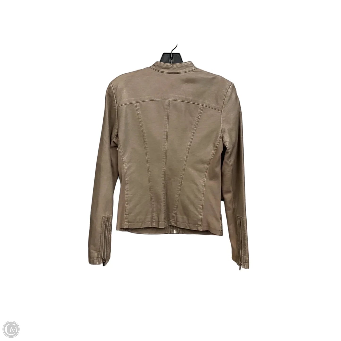 Jacket Moto By Express In Beige, Size: S