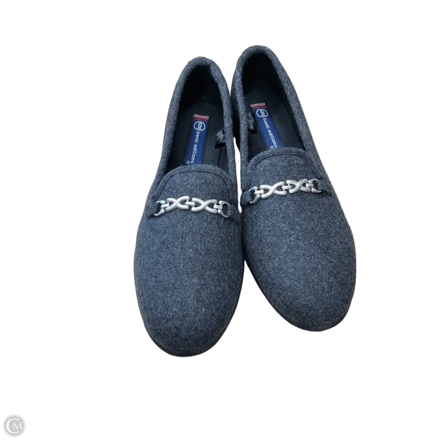 Shoes Flats By Basic Editions In Grey, Size: 9