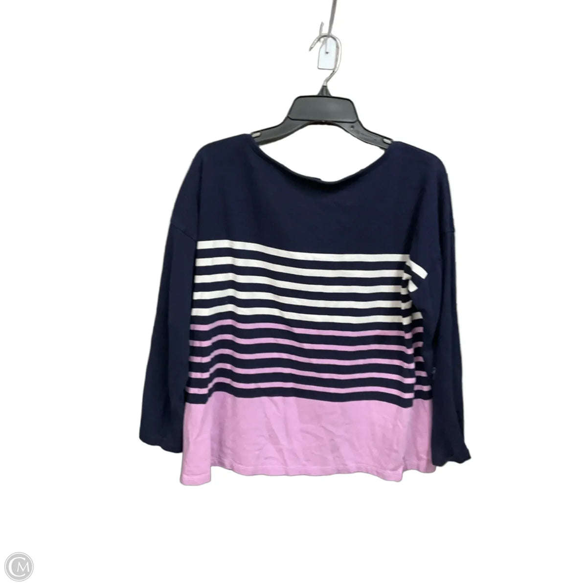 Top Long Sleeve By Talbots In Striped Pattern, Size: Xlp
