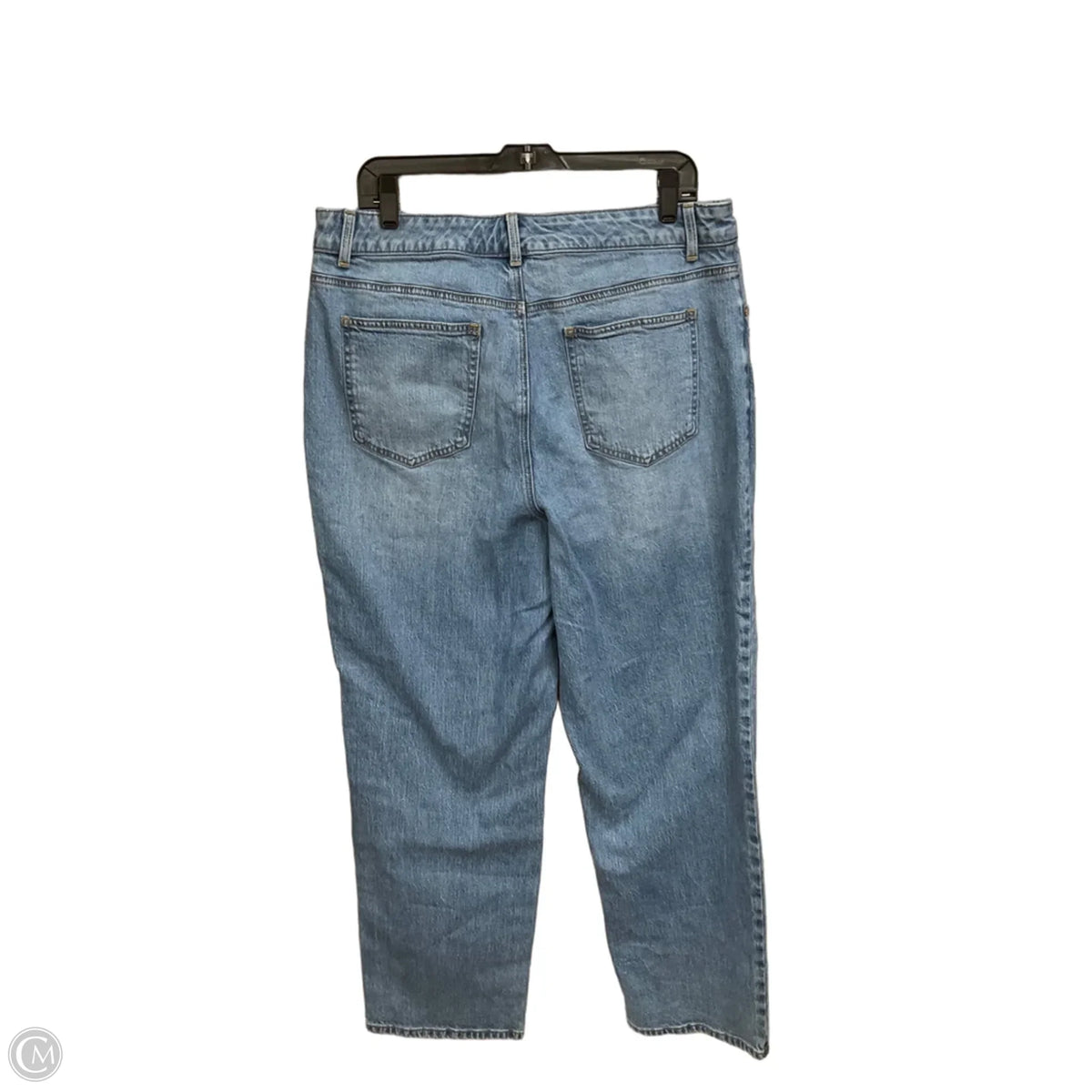 Jeans Straight By Talbots In Blue Denim, Size: 16