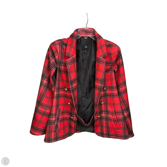 Poncho By River Island In Plaid Pattern, Size: Xxl