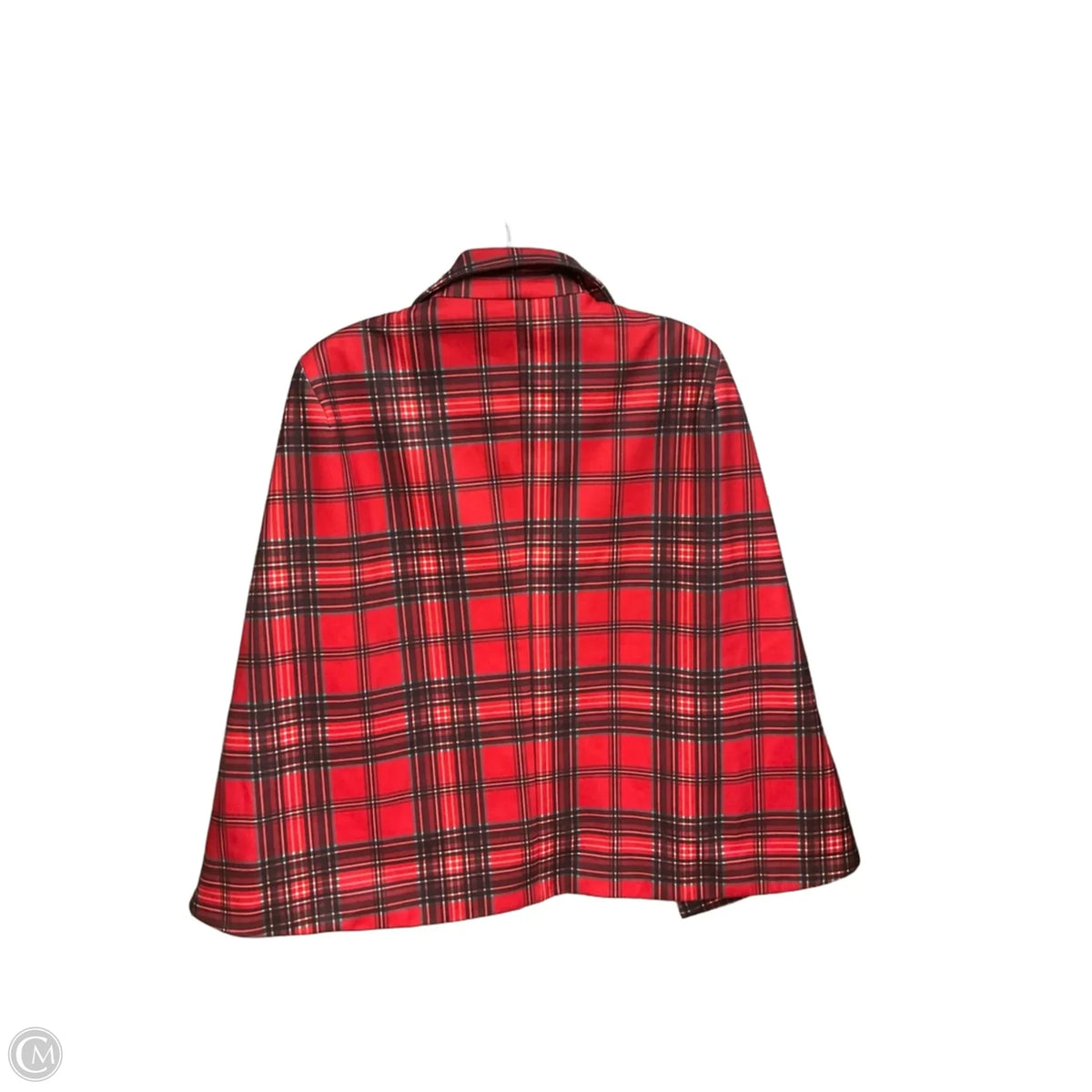Poncho By River Island In Plaid Pattern, Size: Xxl