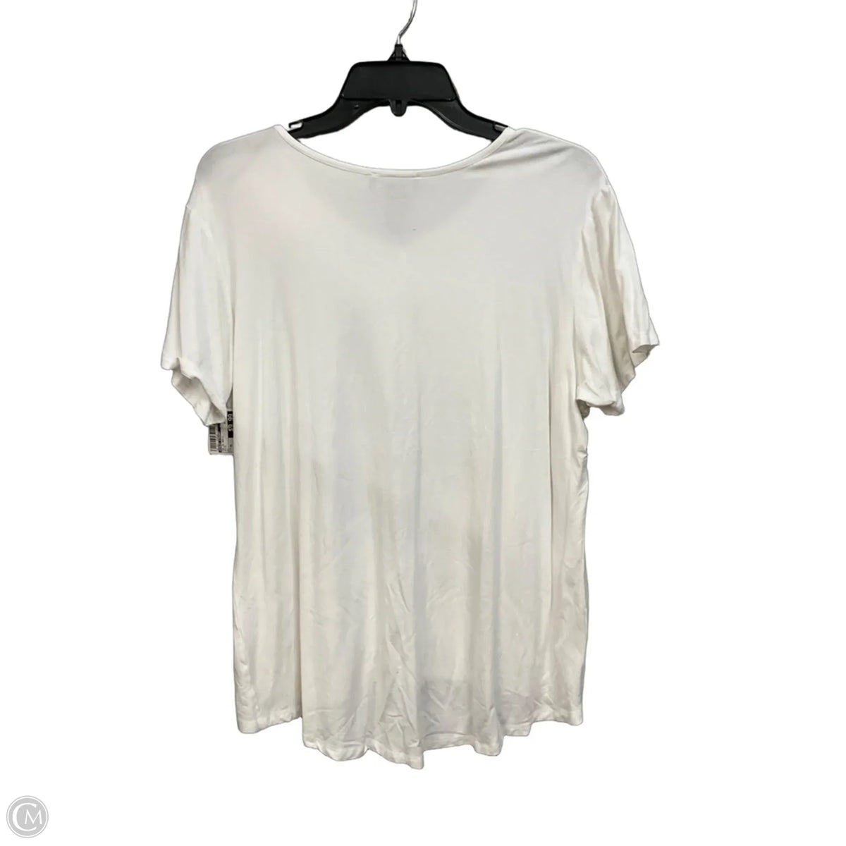 Top Short Sleeve Basic By Ashley Stewart In White, Size: 2x