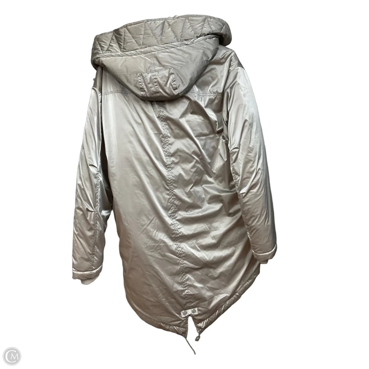 Coat Puffer & Quilted By Esprit In Grey, Size: M