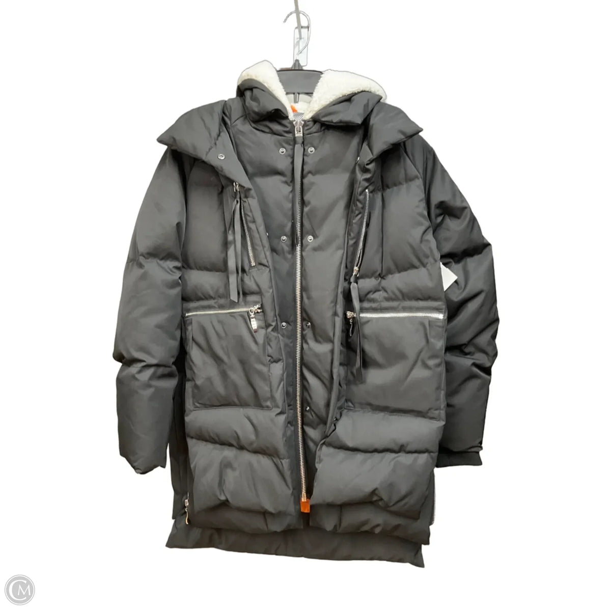 Coat Parka By Clothes Mentor In Black, Size: S