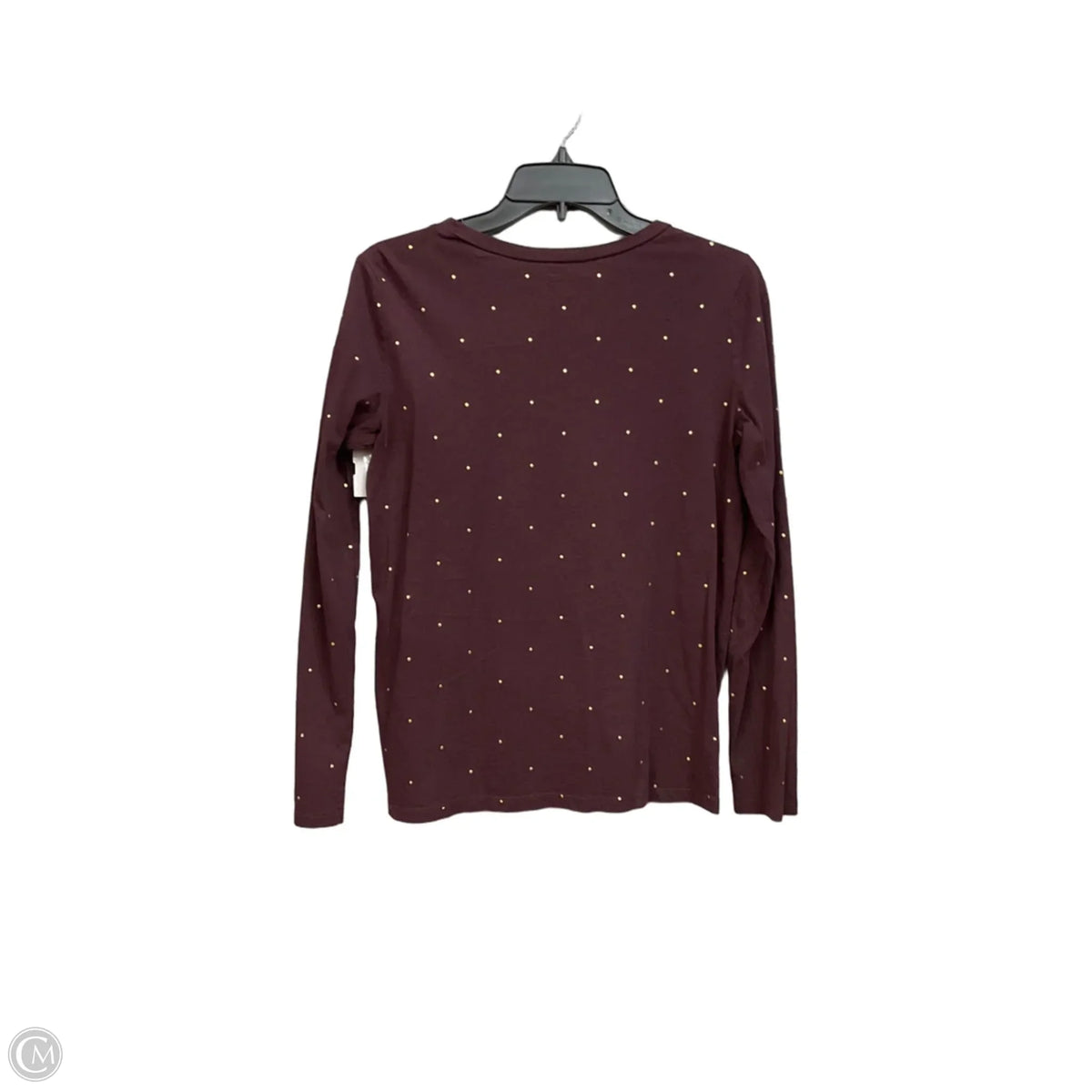 Top Long Sleeve By Loft In Maroon, Size: M