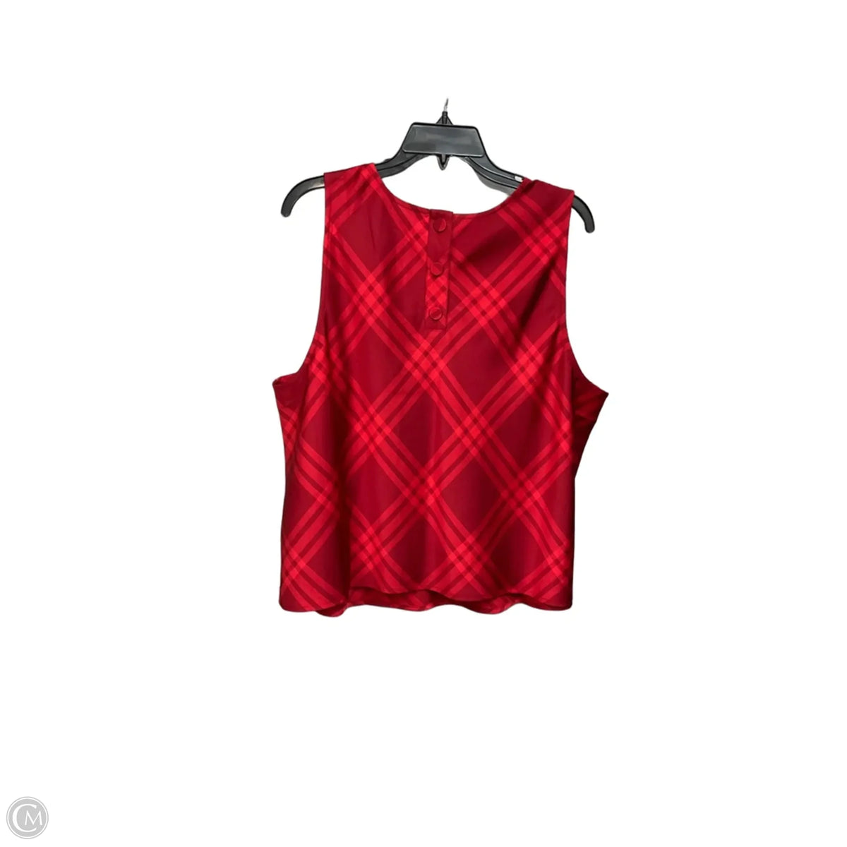 Top Sleeveless By J. Crew In Plaid Pattern, Size: Xxl