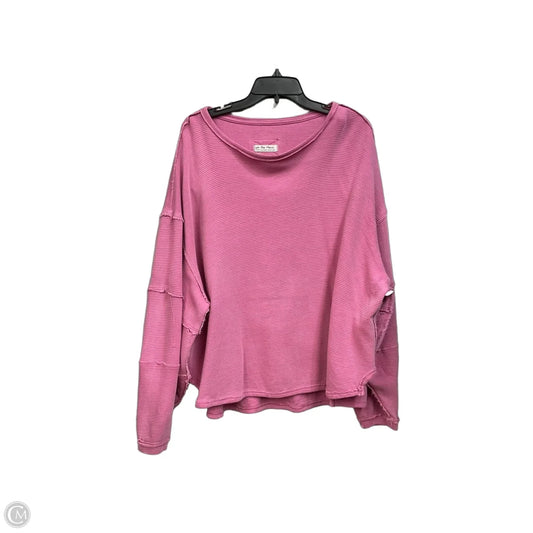 Top Long Sleeve By We The Free In Pink, Size: M