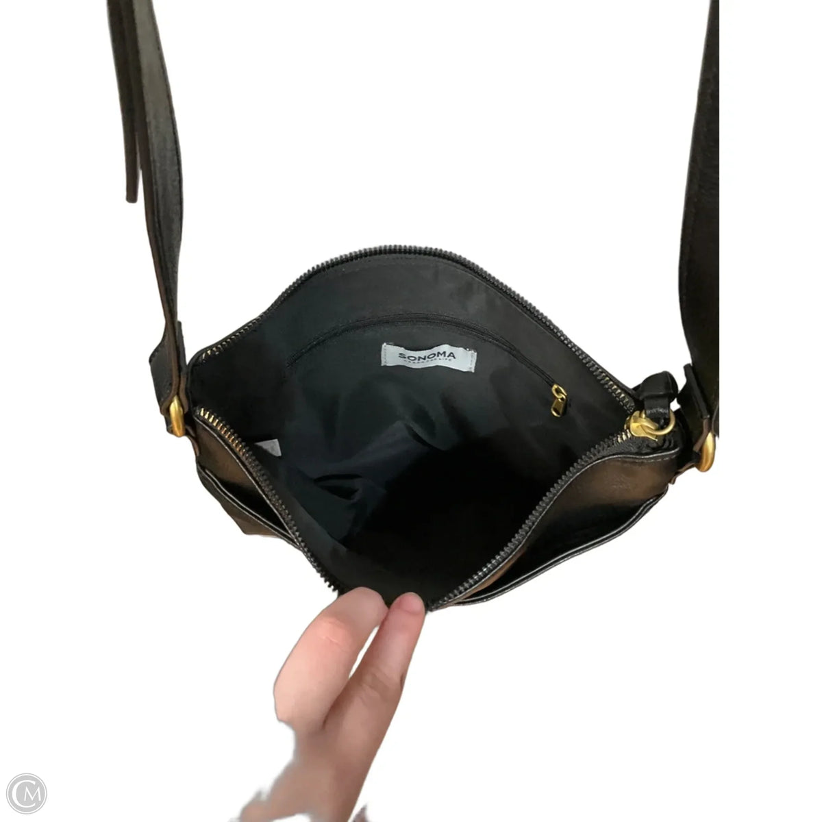 Crossbody Leather By Sonoma, Size: Medium