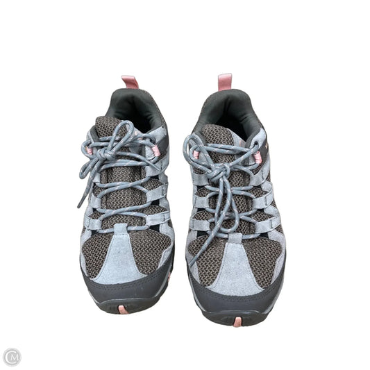 Shoes Hiking By Merrell In Grey, Size: 10