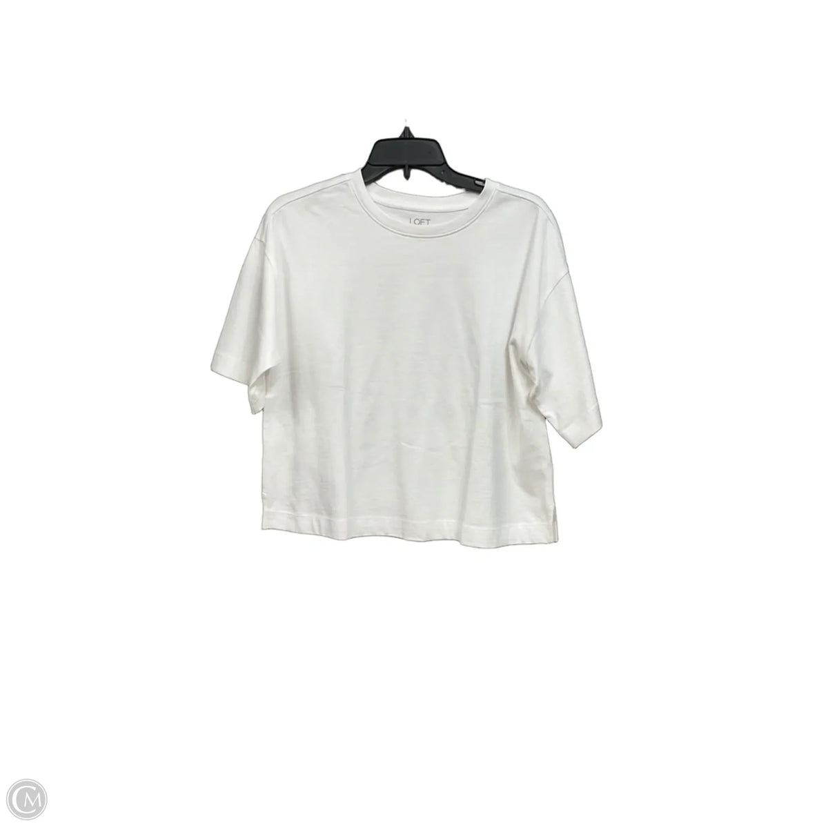 Top Short Sleeve Basic By Loft In White, Size: S