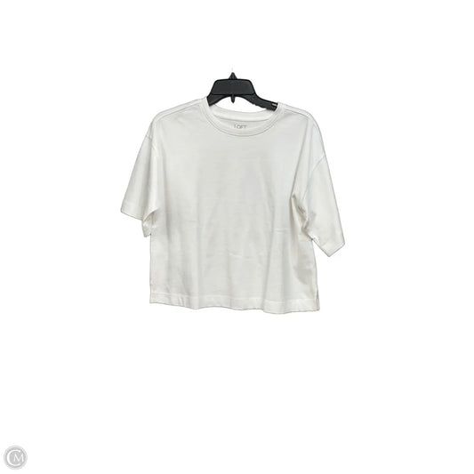 Top Short Sleeve Basic By Loft In White, Size: S