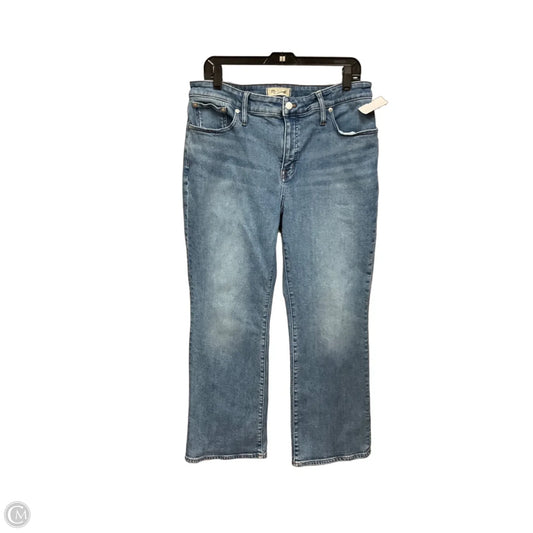 Jeans Straight By Madewell In Blue Denim, Size: 12