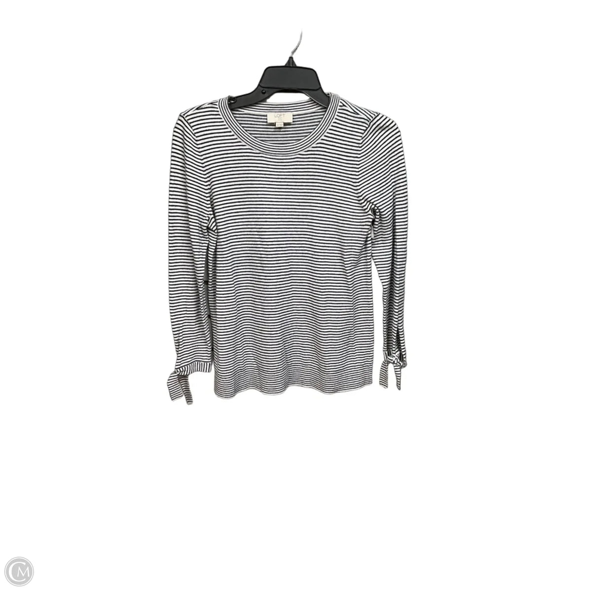 Top Long Sleeve By Loft In Striped Pattern, Size: Sp