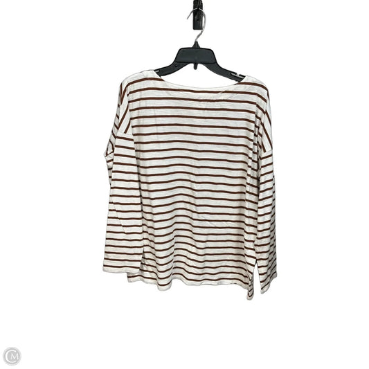 Top 3/4 Sleeve By J. Jill In Striped Pattern, Size: L