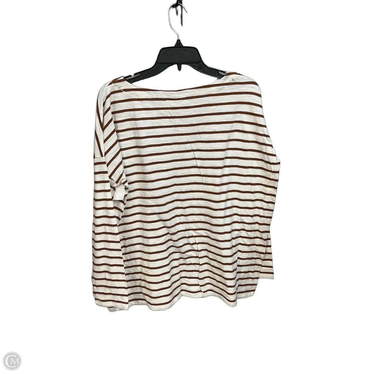 Top 3/4 Sleeve By J. Jill In Striped Pattern, Size: L