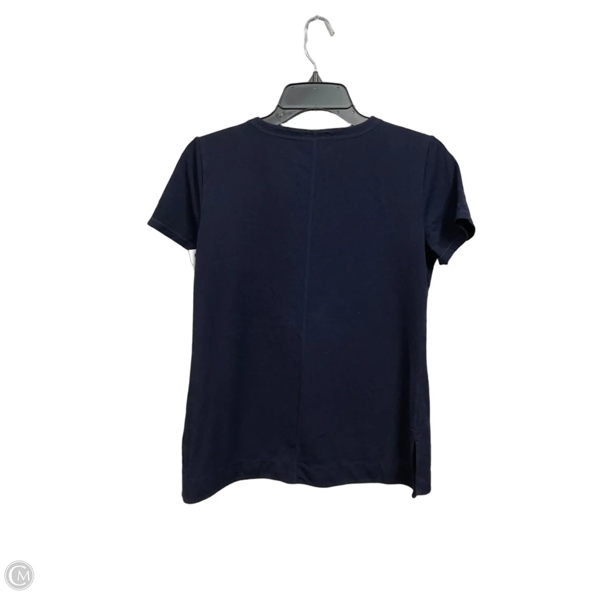 Top Short Sleeve Basic By Talbots In Navy, Size: S