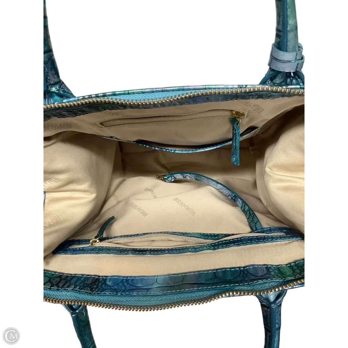 Handbag Designer By Brahmin, Size: Large