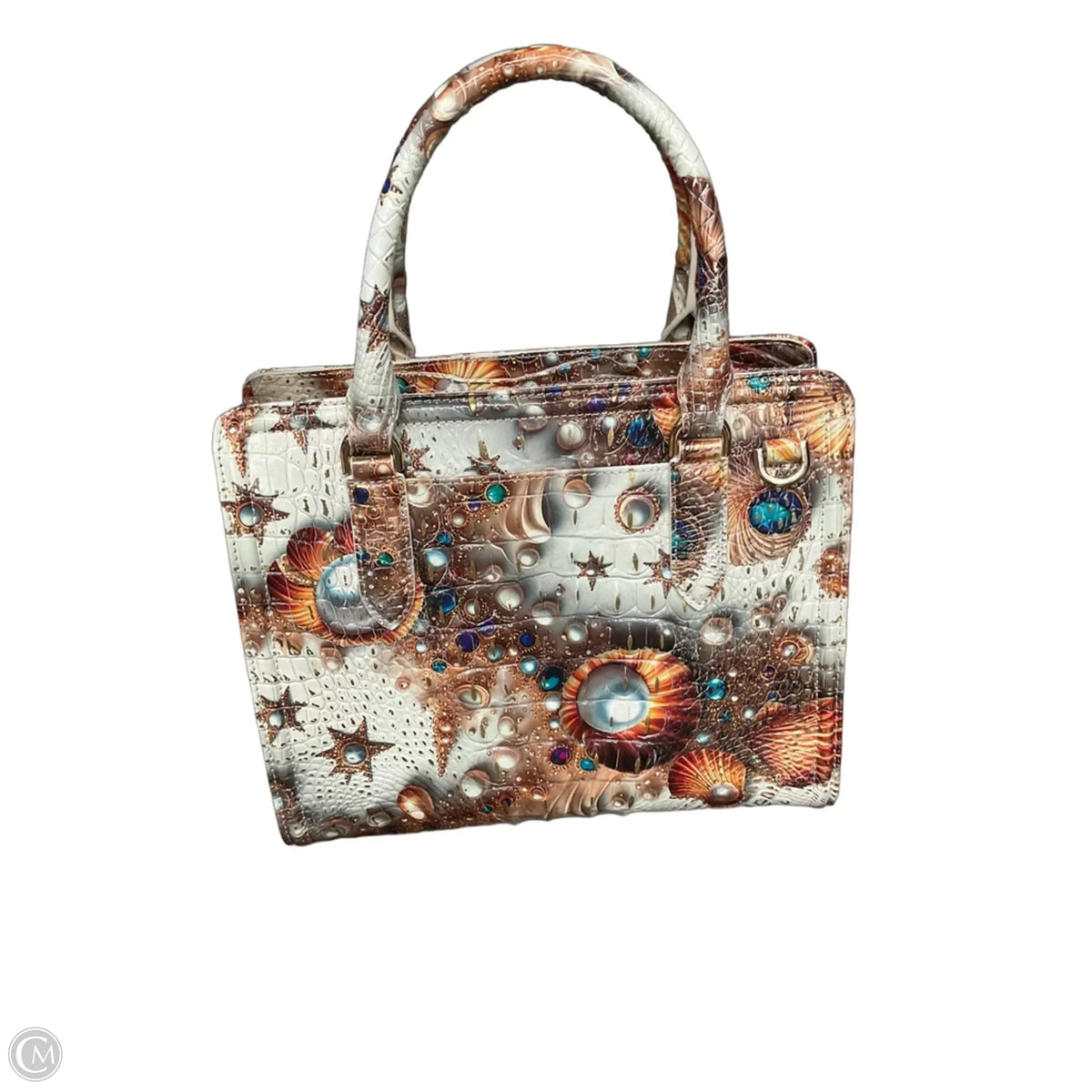Handbag Designer By Brahmin, Size: Medium