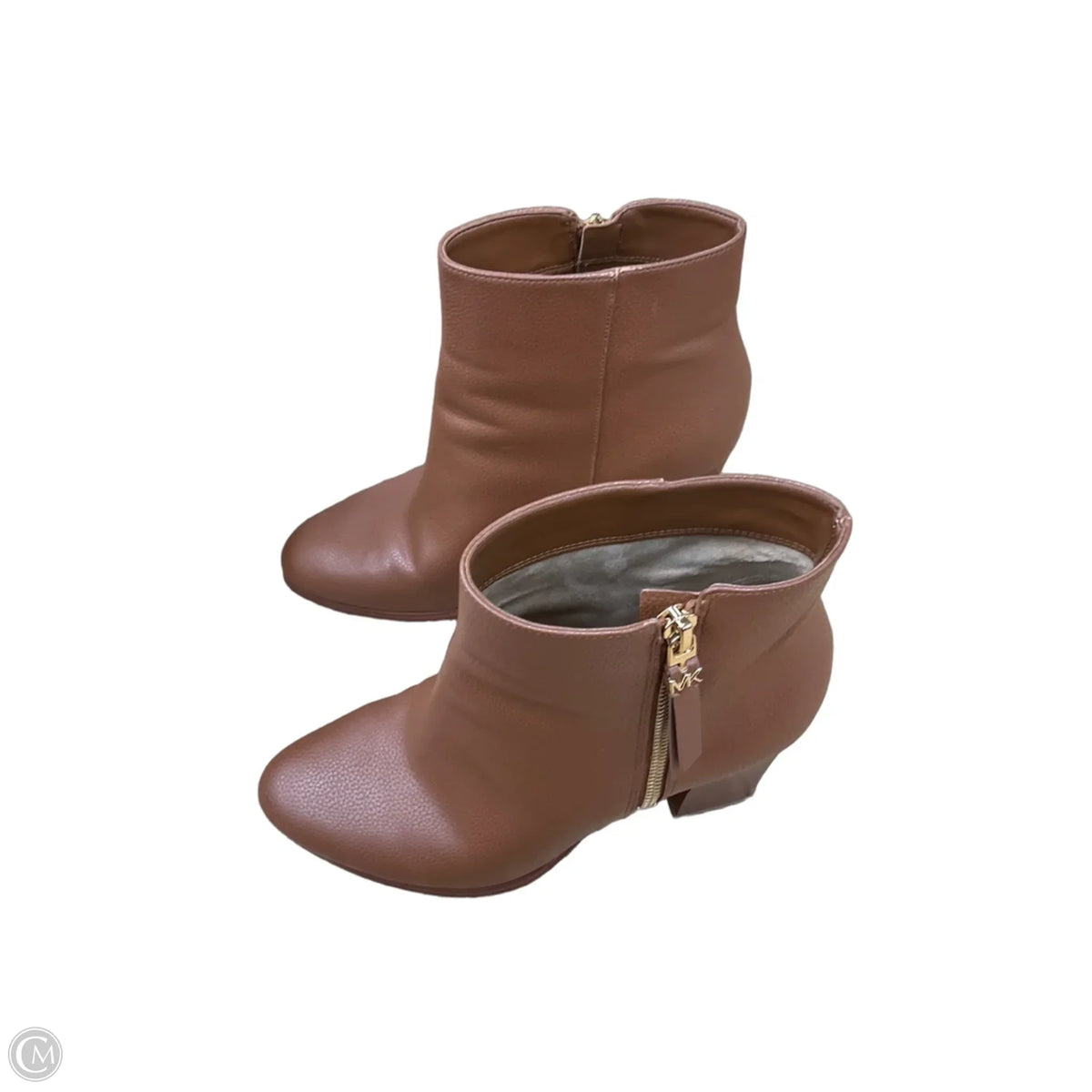 Boots Designer By Michael Kors In Brown, Size: 8