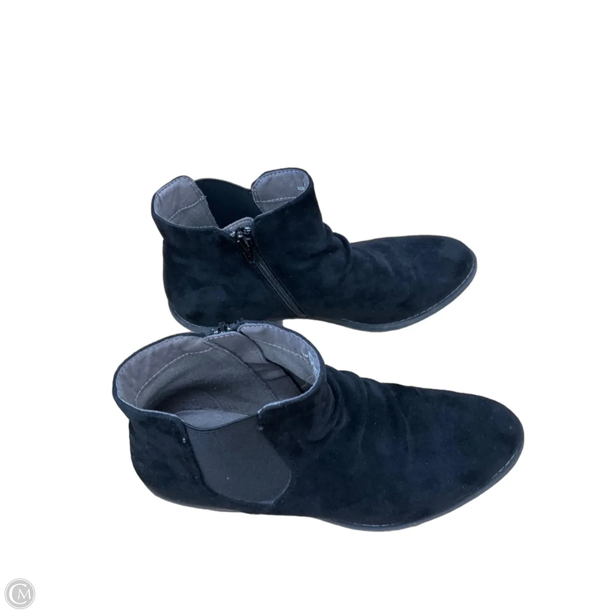 Boots Ankle Flats By Sofft In Black, Size: 9.5