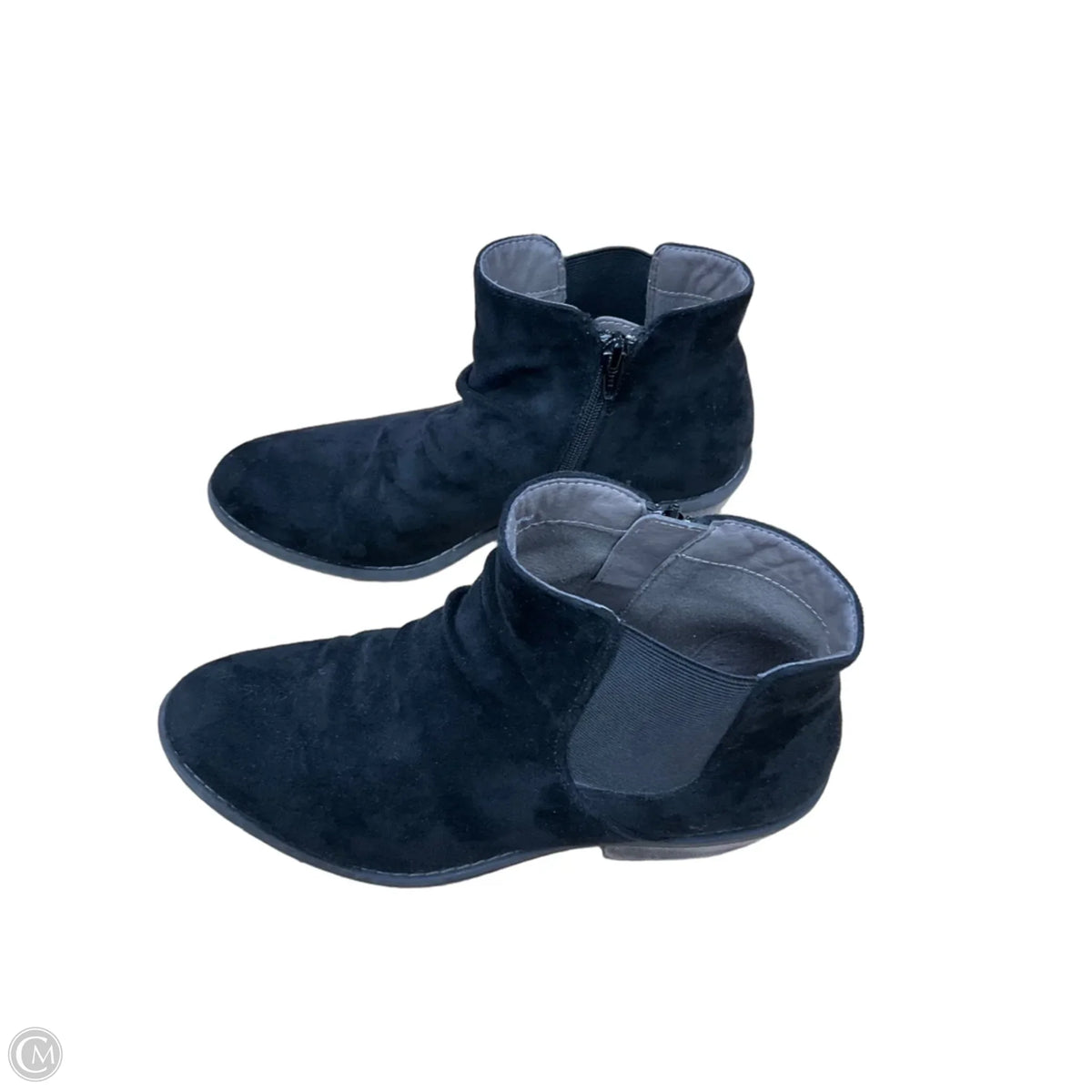 Boots Ankle Flats By Sofft In Black, Size: 9.5
