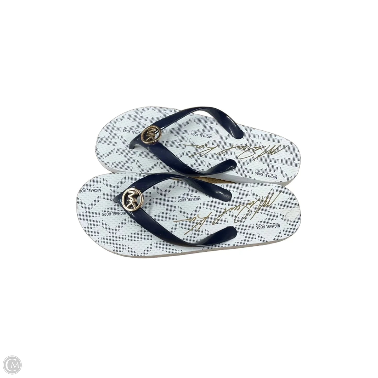Sandals Flats By Michael By Michael Kors In Blue, Size: 7