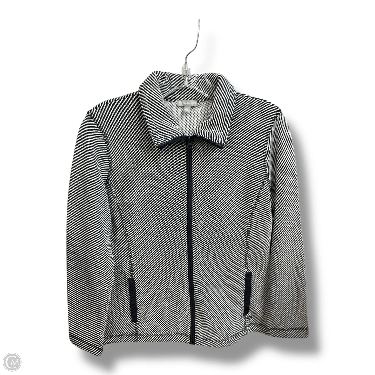 Jacket Other By Talbots In Blue & White, Size: Mp