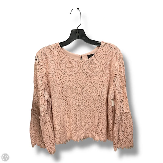 Top Long Sleeve By Worthington In Pink, Size: Xl