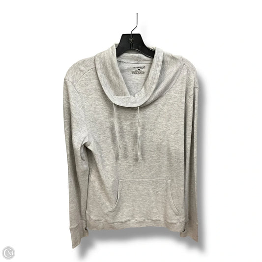 Athletic Sweatshirt Collar By Exertek In Grey, Size: L