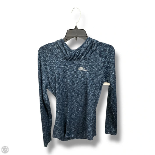 Athletic Top Long Sleeve Hoodie By Columbia In Blue, Size: M