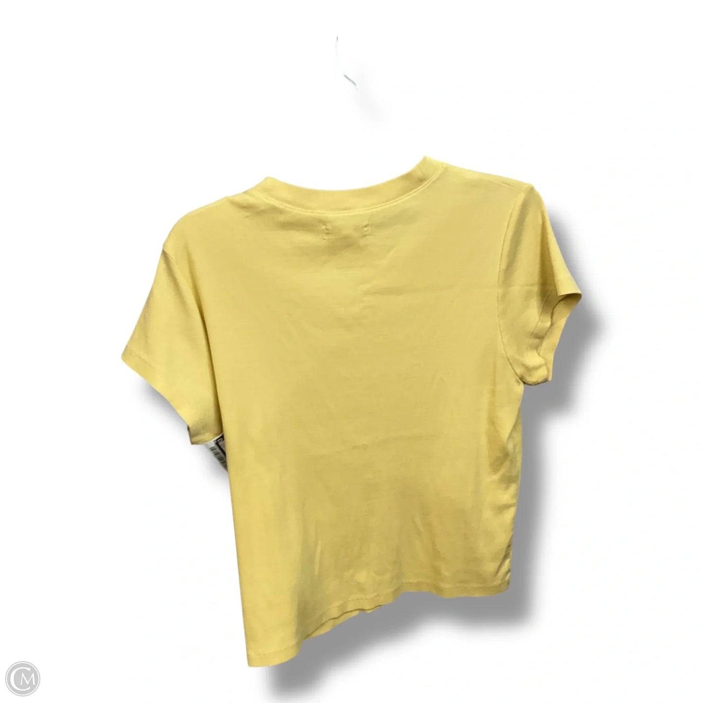Top Short Sleeve By Madewell In Yellow, Size: Xl