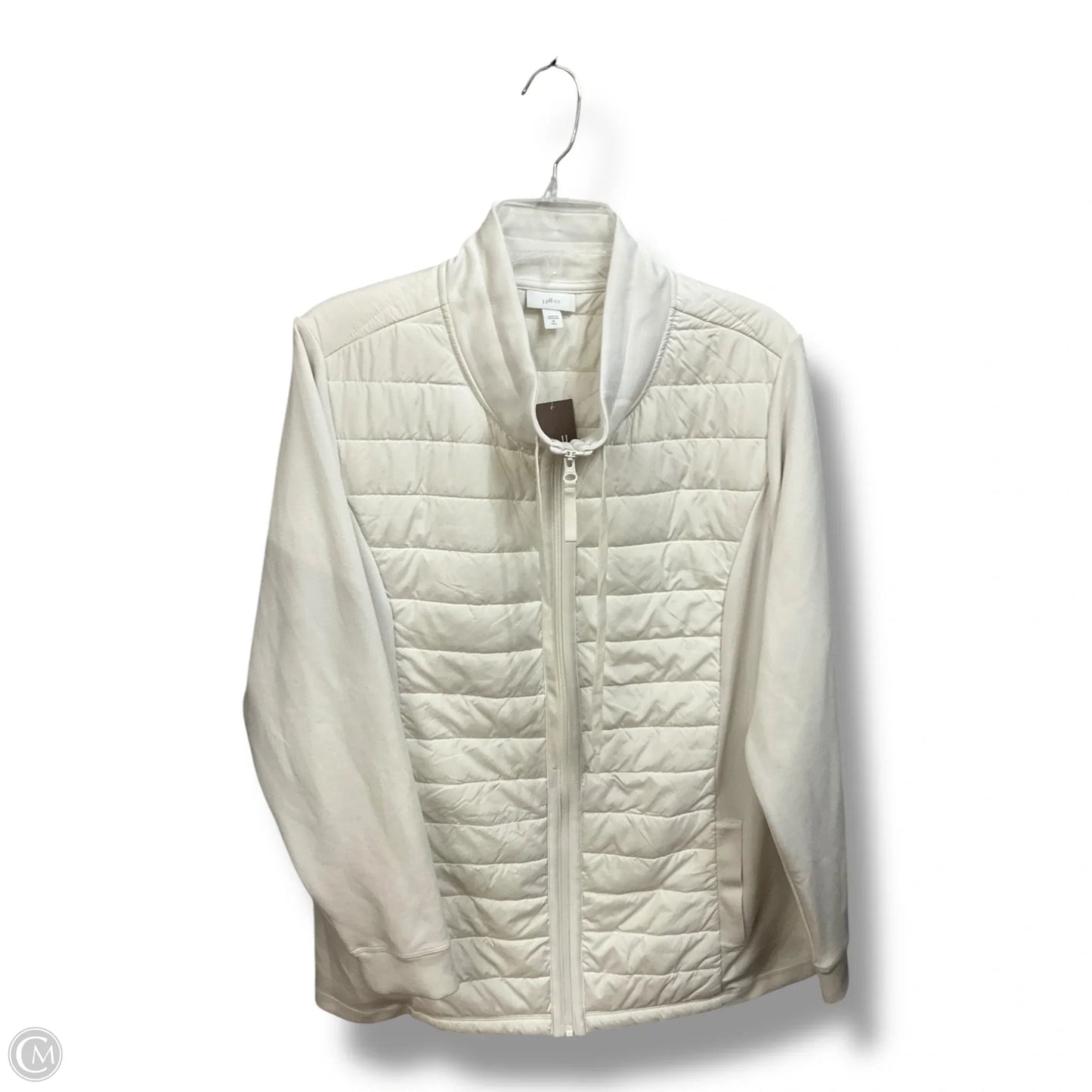 Jacket Puffer & Quilted By J. Jill In White, Size: Xl