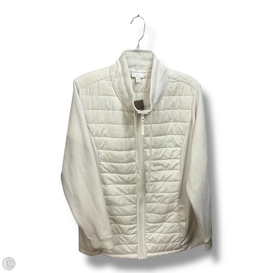 Jacket Puffer & Quilted By J. Jill In White, Size: Xl