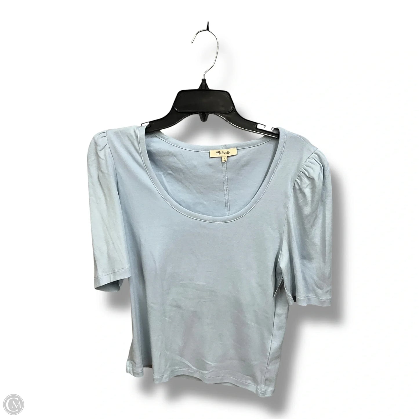 Top Short Sleeve By Madewell In Blue, Size: L