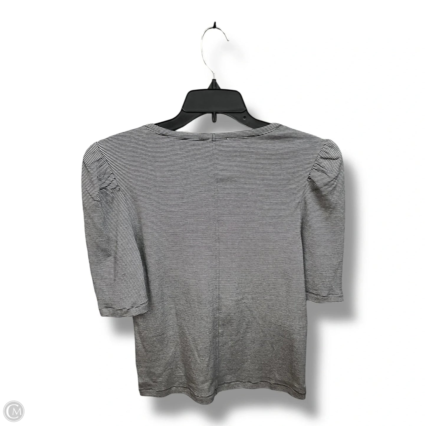 Top Short Sleeve By Madewell In Black & White, Size: L