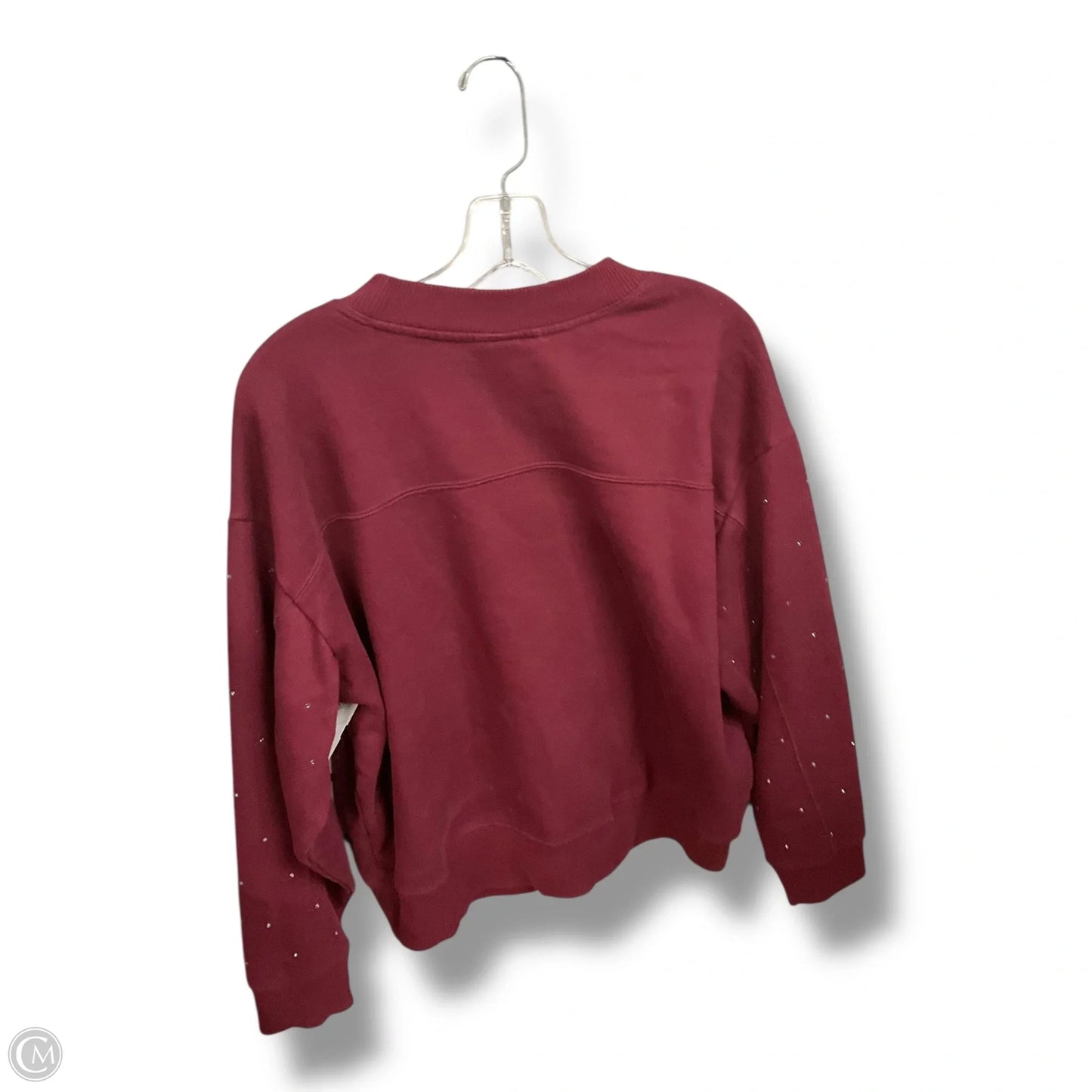 Sweatshirt Collar By A New Day In Maroon, Size: Xl
