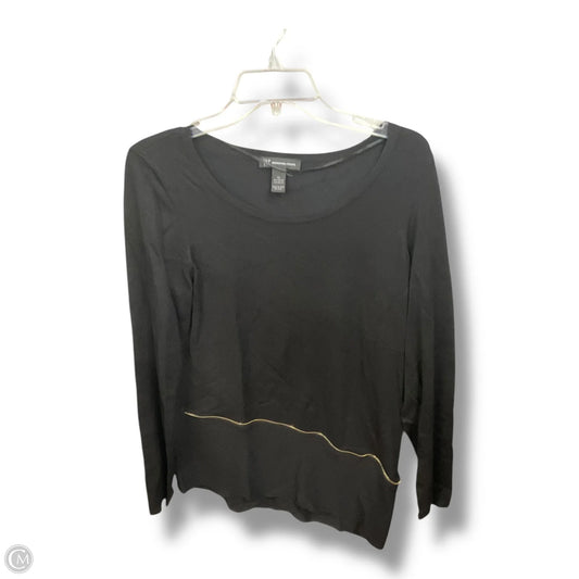 Top Long Sleeve By Inc In Black, Size: Xl