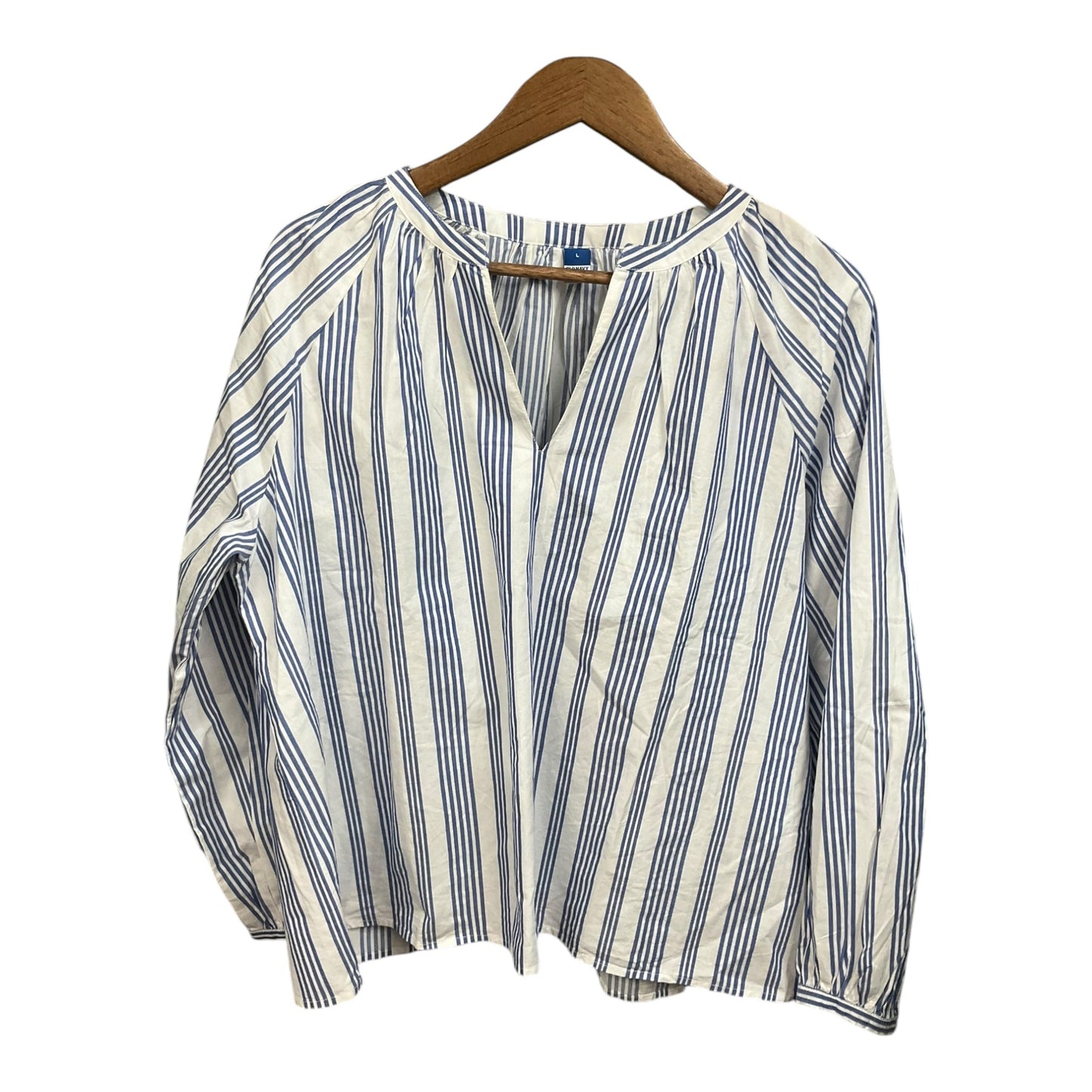 Top Long Sleeve By Old Navy In Striped Pattern, Size: L