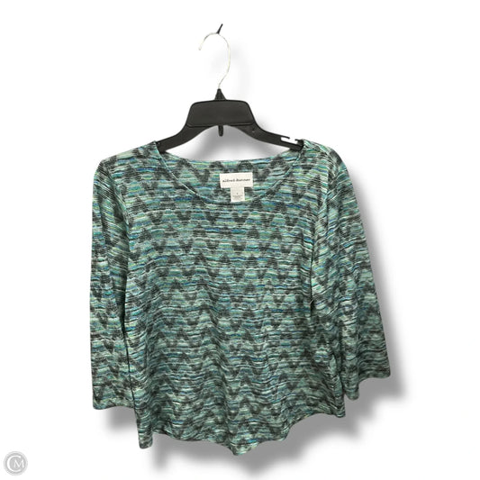 Top 3/4 Sleeve By Alfred Dunner In Green, Size: S