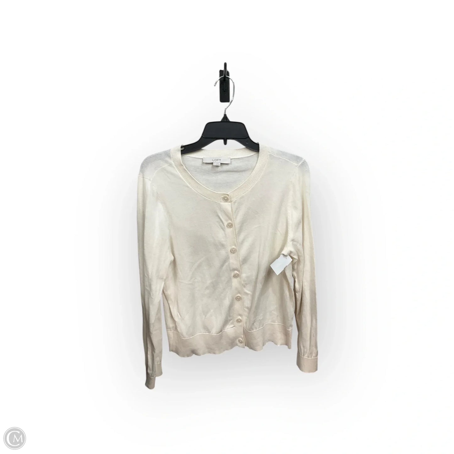 Cardigan By Loft In White, Size: L
