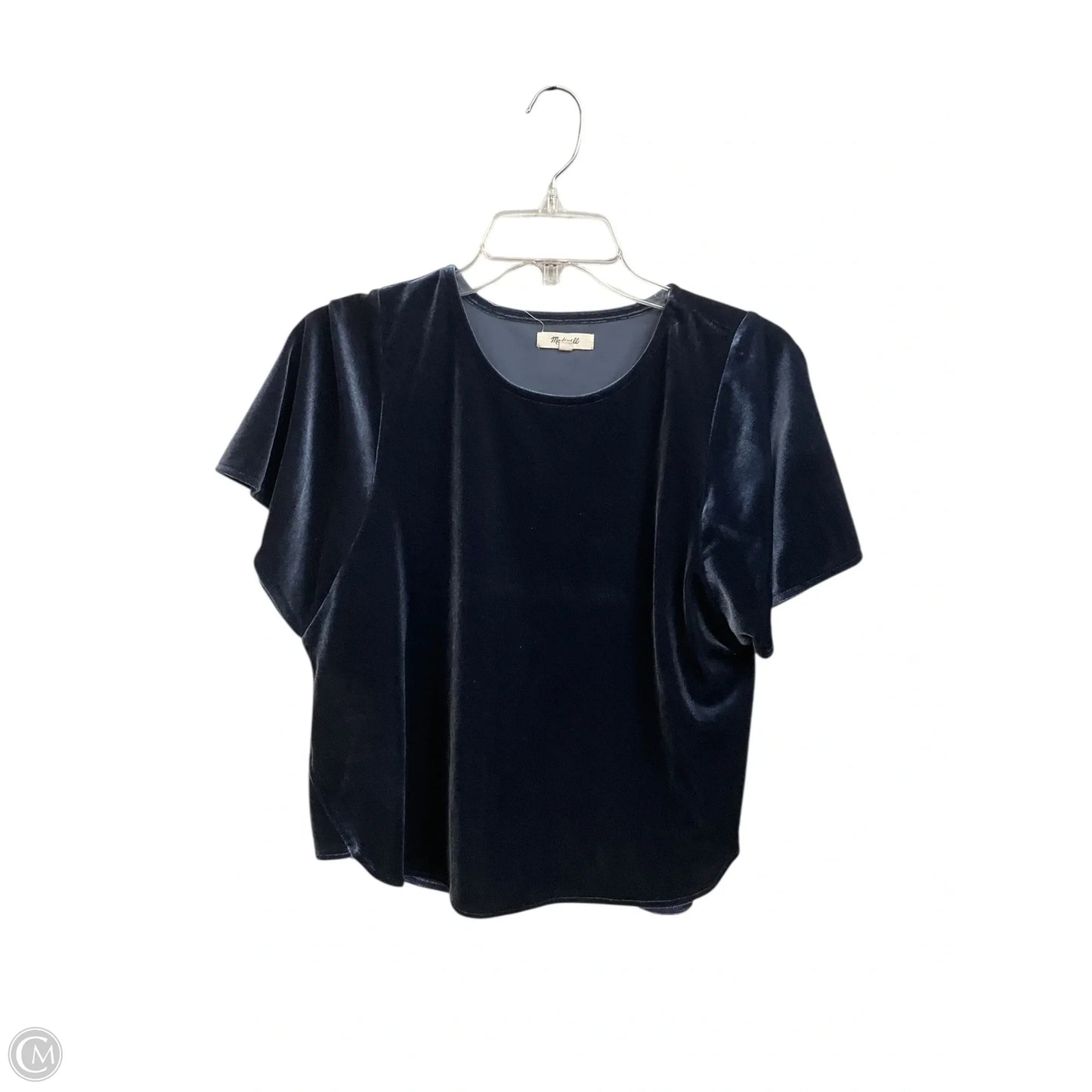 Top Short Sleeve By Madewell In Blue, Size: S
