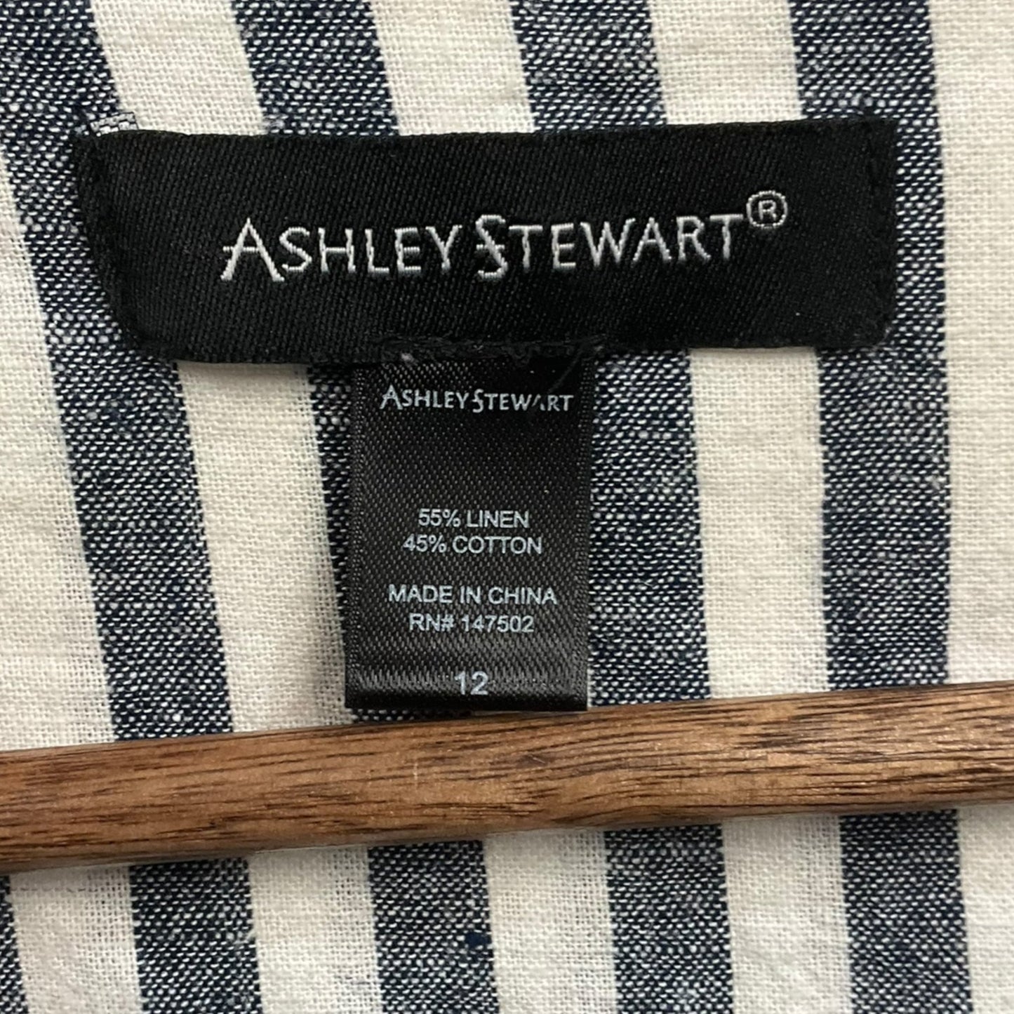 Dress Casual Short By Ashley Stewart In Striped Pattern, Size: L