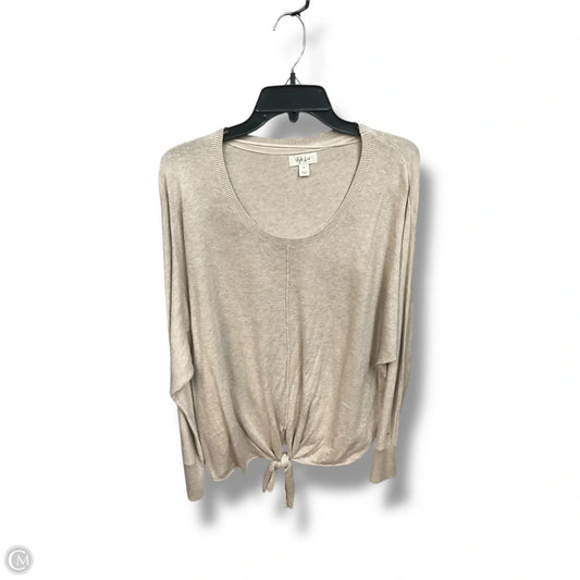 Top Long Sleeve By Style And Company In Tan, Size: Xl